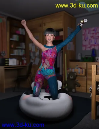 3D打印模型dForce Retro Catsuit Textures的图片