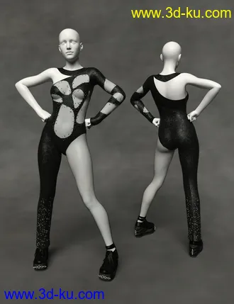 3D打印模型dForce Retro Catsuit Textures的图片