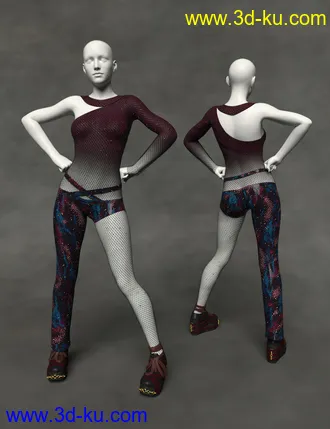 3D打印模型dForce Retro Catsuit Textures的图片