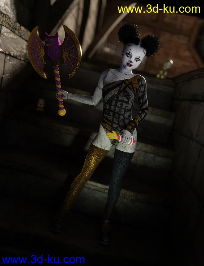 dForce Retro Catsuit Textures Vol 2模型的图片1