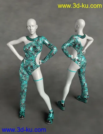 3D打印模型dForce Retro Catsuit Textures Vol 2的图片