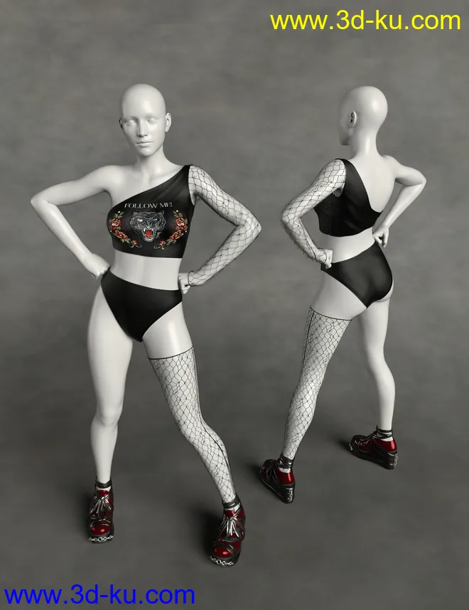 dForce Retro Catsuit Textures Vol 2模型的图片8