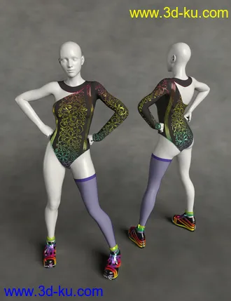 3D打印模型dForce Retro Catsuit Textures Vol 2的图片