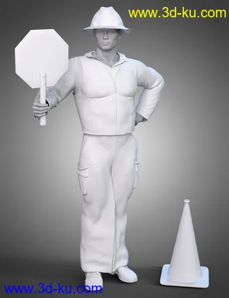 3D打印模型dForce Road Work Outfit for Genesis 8 Males的图片