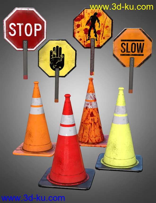 dForce Road Work Outfit for Genesis 8 Males模型的图片4