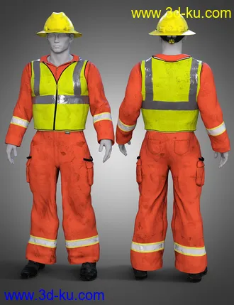 3D打印模型dForce Road Work Outfit for Genesis 8 Males的图片