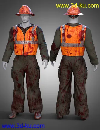 3D打印模型dForce Road Work Outfit for Genesis 8 Males的图片