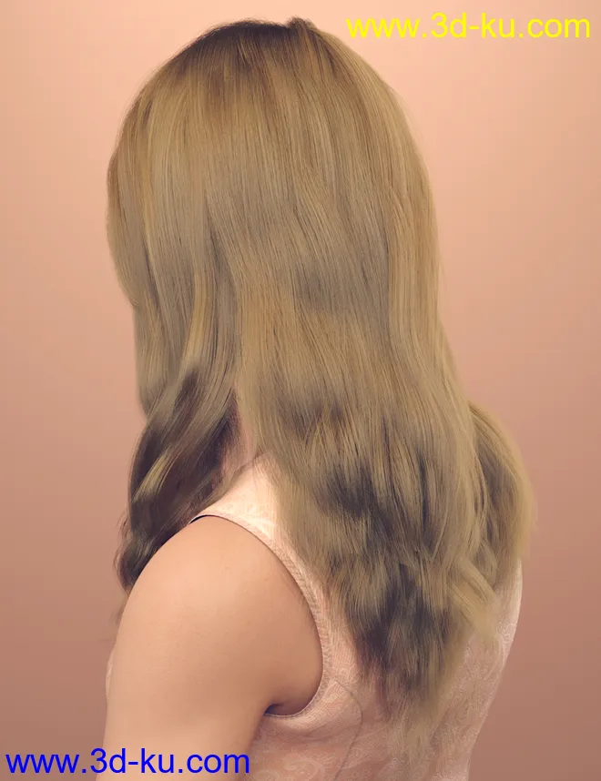 dForce Rozarie Hair for Genesis 8 & 3 Female(s)模型的图片4