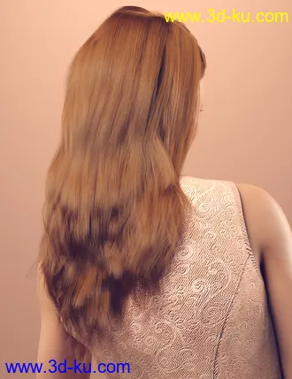 3D打印模型dForce Rozarie Hair for Genesis 8 & 3 Female(s)的图片