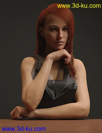 3D打印模型dForce Rozarie Hair for Genesis 8 & 3 Female(s)的图片