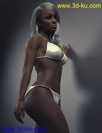 3D打印模型dForce Rozarie Hair for Genesis 8 & 3 Female(s)的图片