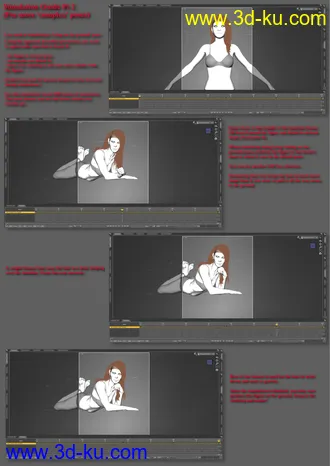 3D打印模型dForce Rozarie Hair for Genesis 8 & 3 Female(s)的图片