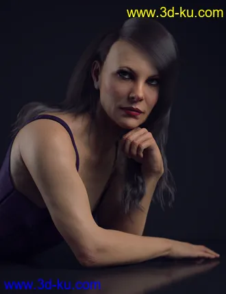 3D打印模型dForce Rozarie Hair for Genesis 8 & 3 Female(s)的图片