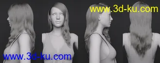 3D打印模型dForce Rozarie Hair for Genesis 8 & 3 Female(s)的图片