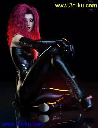 3D打印模型dForce Sanzu Hair for Genesis 8 Females的图片