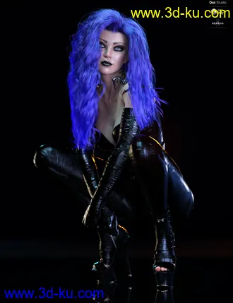 3D打印模型dForce Sanzu Hair for Genesis 8 Females的图片