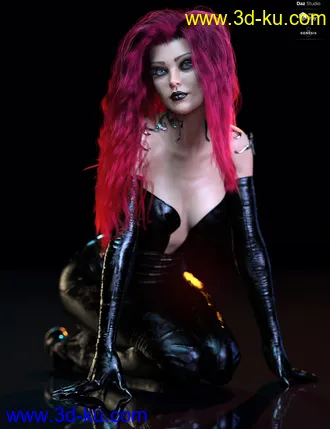 3D打印模型dForce Sanzu Hair for Genesis 8 Females的图片