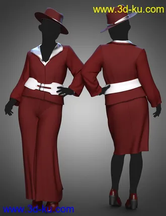 3D打印模型dForce Shoofly Sleuth Outfit Texture Add-On的图片