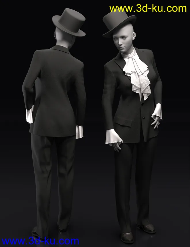 dForce Signature Style Outfit for Genesis 8 Females模型的图片2