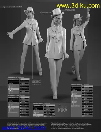3D打印模型dForce Signature Style Outfit for Genesis 8 Females的图片