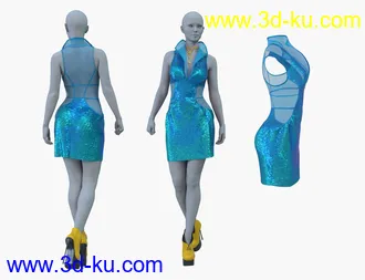 3D打印模型dForce Sizzler Outfit for Genesis 8 Females的图片