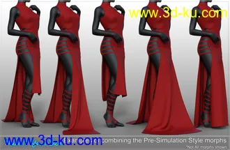 3D打印模型dForce Slinky Sass Outfit for Genesis 8 and 8.1 Females的图片