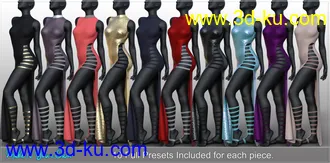 3D打印模型dForce Slinky Sass Outfit for Genesis 8 and 8.1 Females的图片