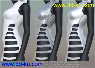 3D打印模型dForce Slinky Sass Outfit for Genesis 8 and 8.1 Females的图片