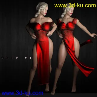 3D打印模型dForce Slit Dress VI的图片