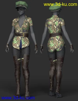 3D打印模型dForce Smokey Diamond Outfit Textures的图片