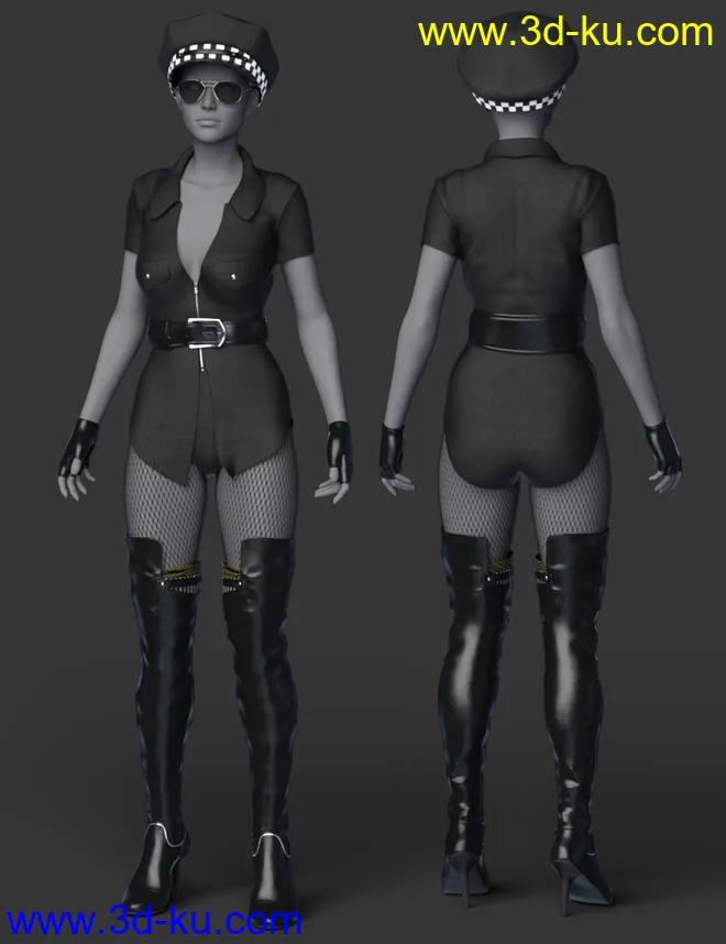 dForce Smoky Diamond Outfit for Genesis 8 Females模型的图片2