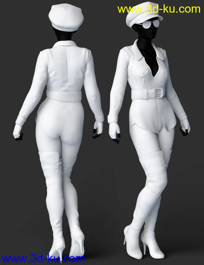 dForce Smoky Diamond Outfit for Genesis 8 Females模型的图片3