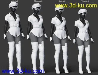 3D打印模型dForce Smoky Diamond Outfit for Genesis 8 Females的图片