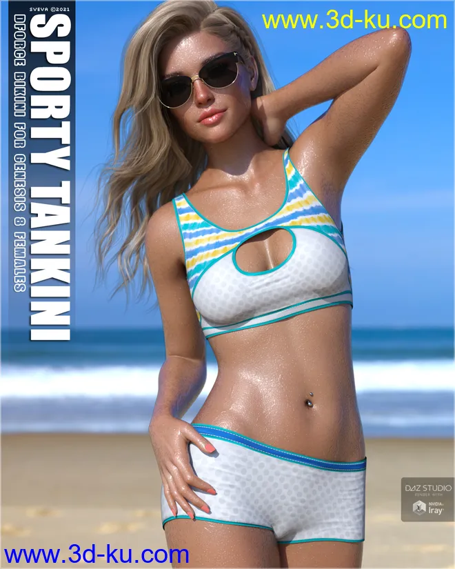 dForce Sporty Tankini G8F模型的图片1