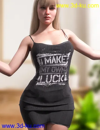 3D打印模型dForce Summer Sleeveless Dress for Genesis 8 and 8.1 Females的图片