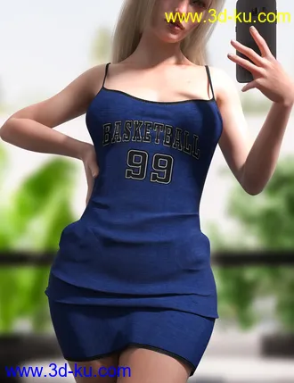 3D打印模型dForce Summer Sleeveless Dress for Genesis 8 and 8.1 Females的图片