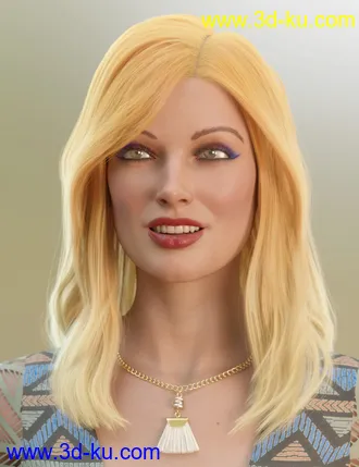 3D打印模型dForce Suzina Hair for Genesis 8 and 8.1 Females的图片