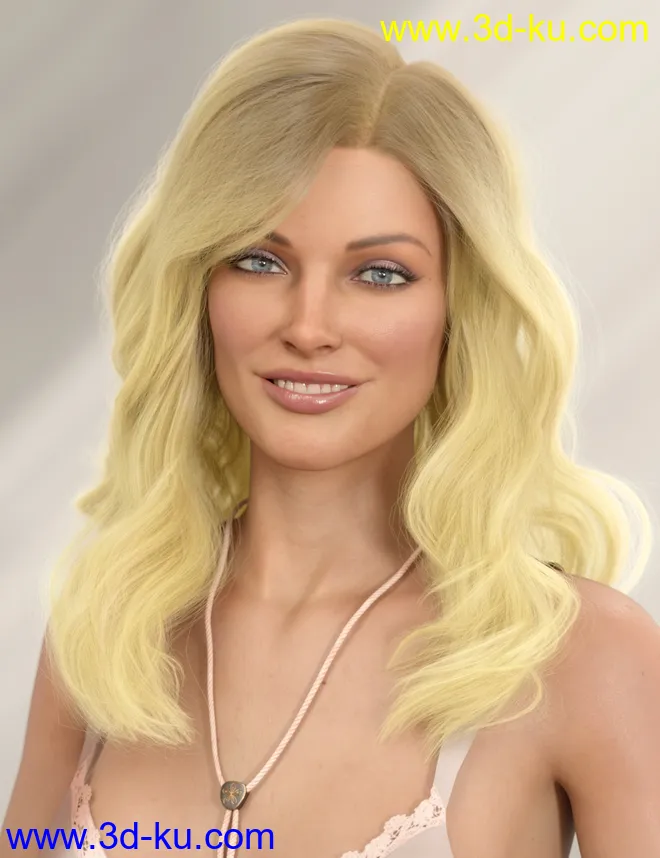 dForce Suzina Hair for Genesis 8 and 8.1 Females模型的图片2