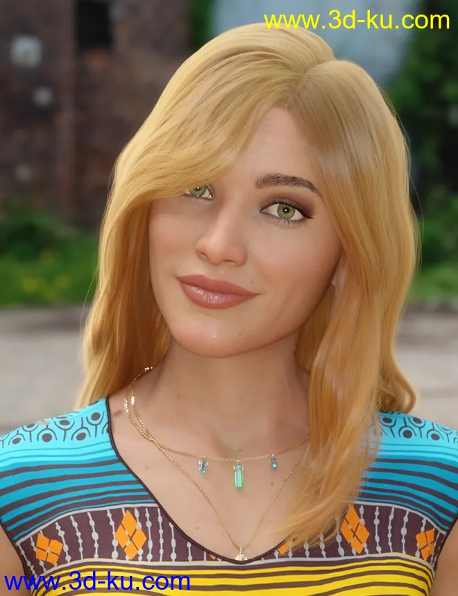 dForce Suzina Hair for Genesis 8 and 8.1 Females模型的图片4