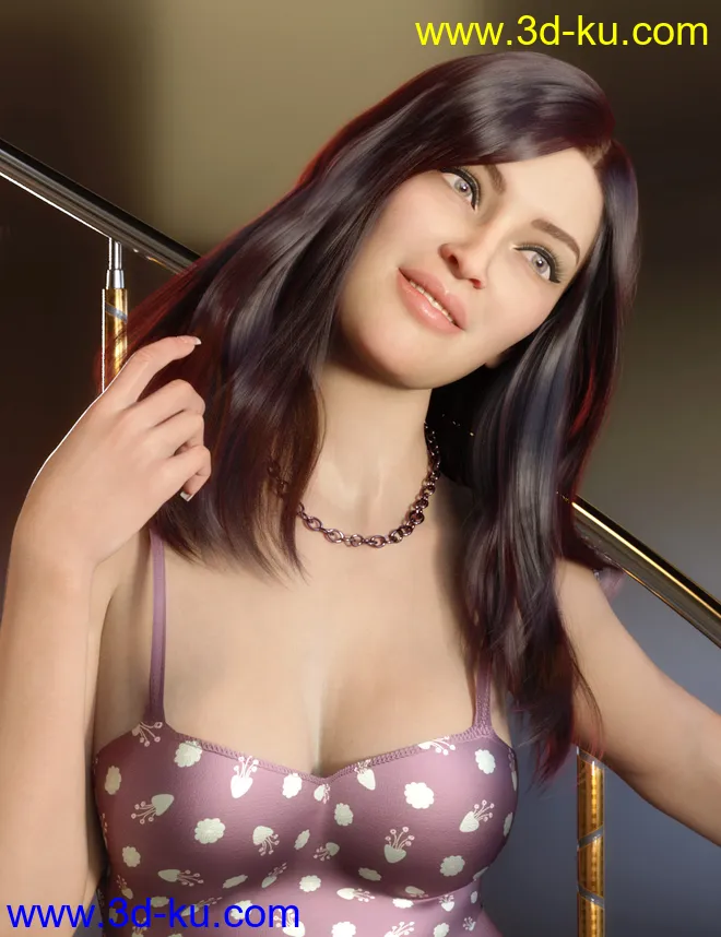 dForce Suzina Hair for Genesis 8 and 8.1 Females模型的图片8