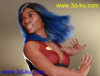 3D打印模型dForce Suzina Hair for Genesis 8 and 8.1 Females的图片