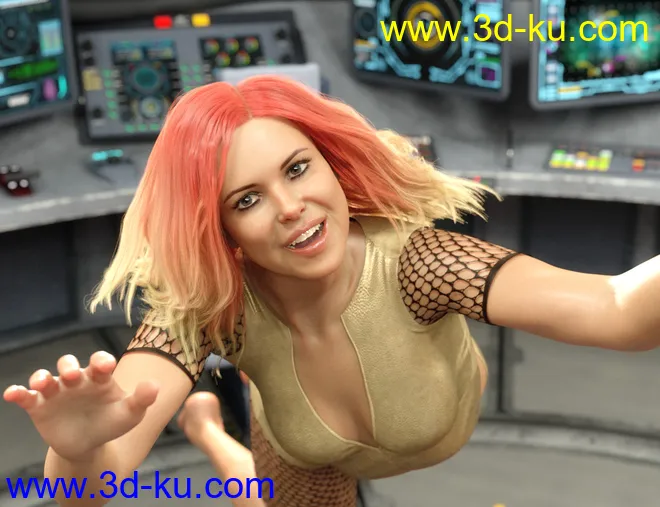 dForce Suzina Hair for Genesis 8 and 8.1 Females模型的图片11