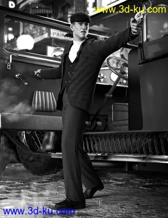 3D打印模型dForce Swanky Undercut Hair for Genesis 3, 8, and 8.1 Males的图片