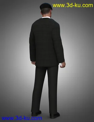 3D打印模型dForce Swanky Undercut Hair for Genesis 3, 8, and 8.1 Males的图片