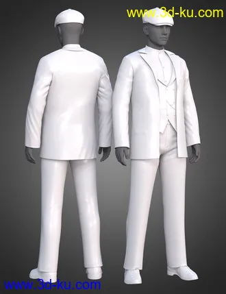 3D打印模型dForce Swanky Undercut Hair for Genesis 3, 8, and 8.1 Males的图片