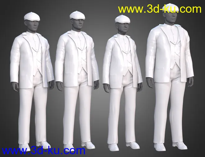 dForce Swanky Undercut Hair for Genesis 3, 8, and 8.1 Males模型的图片6