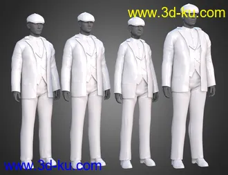 3D打印模型dForce Swanky Undercut Hair for Genesis 3, 8, and 8.1 Males的图片