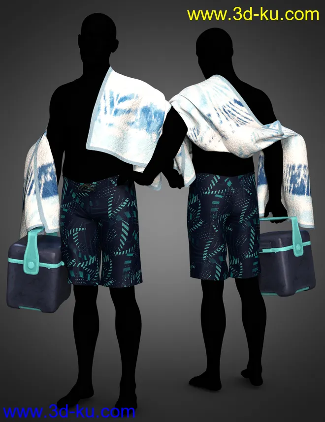 dForce Swim Gear for Genesis 8.1 Males模型的图片7