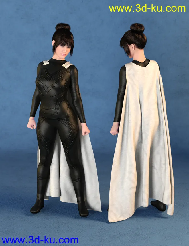 dForce SY Capes II for Genesis 8模型的图片4