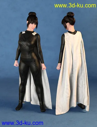 3D打印模型dForce SY Capes II for Genesis 8的图片